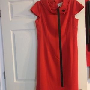 Karin Stevens Red Zippered Dress